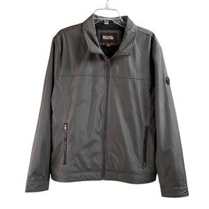 Michael Kors Men’s Dress Windbreaker Lined Jacket Size Large Gray Black